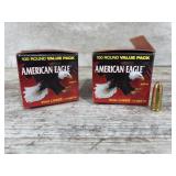 200 Rounds of Federal 9mm Luger 115gr FMJ