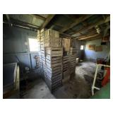 Stack of apple crates