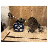 Fan, metal detector, and decorations