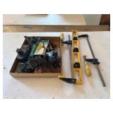 Clamps, level, and miscellaneous tools