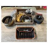 Drill bits, Allen keys, and tools