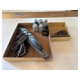 Chainsaw blades and oil