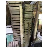Large lot of apple crates