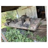 Pull wagon and apple crates