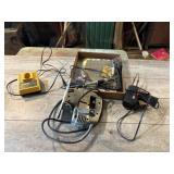 Dewalt charger, jigsaw, soldering guns, and tools