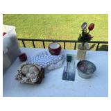 Candles and household decorations