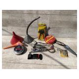 Funnels, Snap Rings Pliers Tire Gauges,