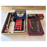 Tubing bender, ratchet/socket set, and misc
