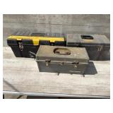 (3) Plastic Tool Boxes