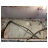 2 scythes and vintage reel mower