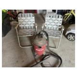 Lawn Chairs and 6 gallon Shop Vacuum