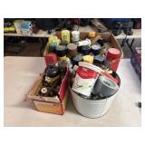 Assortment of paint supplies