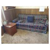 Couch and side table