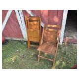Wooden chairs