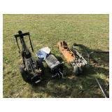 Golf bags, clubs, and carriers