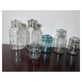 Various Sizes of Vintage Jars