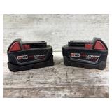 2 Milwaukee 5.0 batteries
