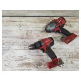 Milwaukee impact and drill