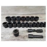 3/4 Drive Impact Sockets with Extentions
