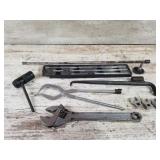 Extentions, Adjustable Wrench, Brake Tools, and a