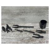 Pickle forks and swivel sockets
