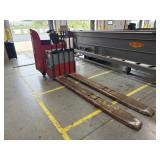 Raymond electric warehouse long stand on forklift