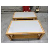 (2) Wrangler Display Tables with Bottom Shelf