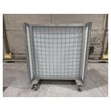 4- Sided Metal display rack with casters