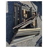 Metal shelves