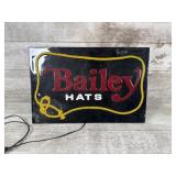 Light up Bailey hat sign