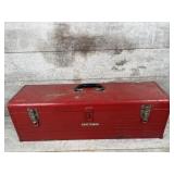 Craftsman Metal Tool Box with Tray and Latches
