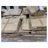 Skid of LDPE poly bags with tape top 24.5x19+2.