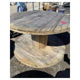 Large wood spool 32" tall 58ï¿½ wide