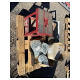 5/16 bolts and 1/4 20 bolts step stool paper spool