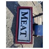 Heater adjustable post and meat bord