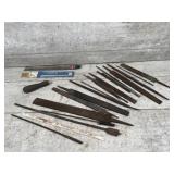 Tool Assortment: Bits, Files, Hacksaw Blade