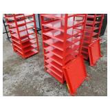 1 Red Rolling Rack