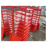 1 Red Rolling Rack