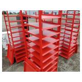 1 Red Rolling Rack