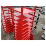 1 Red Rolling Rack