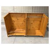 2 Sided Display Rack on Casters with Adjustable