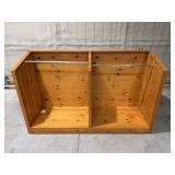 2 Sided Display Rack on Casters with Adjustable