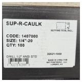 (8) Boxes 1/4-20 lead machine screw anchor