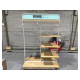 Metal Display Rack with Shelves