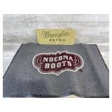 Wrangler retro sign and floor mat