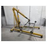 Engine Hoist with Custom Piece to Raise Beds