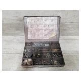Metal Organizer and Contents