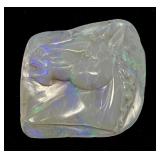 Carved Opal to Depict a Horse