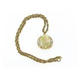 Opal and Sapphire Pendant