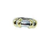 Birks Silver and 18 K Gold Ring